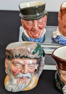 lot 420 image: Six Miniature Royal Doulton Mugs