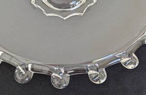 lot 423 image: Vintage Heisey Lariat Glass Platter