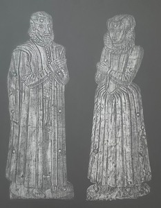 lot 466 image: Vintage Silver Rubbing Framed Print
