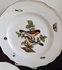 lot 110 image: Set of Five Meissen Porcelain Plates