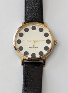 lot 490 image: Kate Spade Black Dot Metro Watch