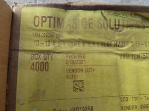 Box Stainless Steel Screws 34
