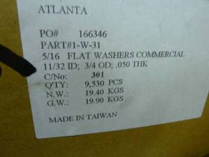 Atlanta Flat Washers 516