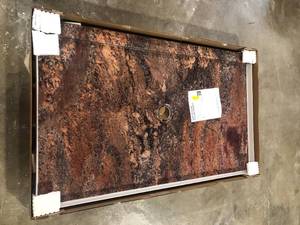 lot 24 image: FlexStone 32 in. x 60 in. Single Threshold Shower Base with Left Hand Drain in Crema Bordeaux review pictures