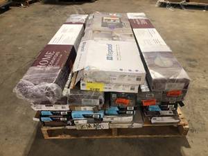 lot 26 image: Pallet with assorted Flooring various models and conditions  see pictures