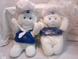lot 17 image: Plush Pillsbury Doughboys