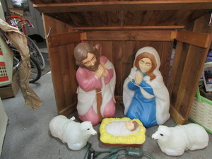 lot 186 image: Outdoor Nativity Scene