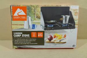 lot 91 image: NEW Ozark Trail 2 Burner Propane Camp Stove