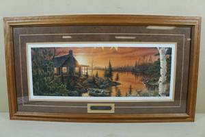 lot 130 image: Mark Daehlin Autumn Evening Framed Print - Numbered 17662000