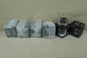 lot 137 image: Lucky Shot 11 Ounce Rocks Glasses - Gun Rights Matter