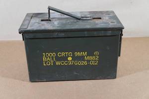 lot 141 image: Vintage Metal Ammo Can