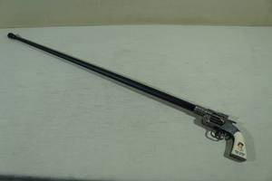 lot 75 image: Billy the Kid Cane Sword with Revolver Handle - Working Action
