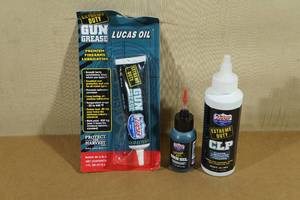 lot 83 image: Lucas Oil Extreme Duty Gun Oil, Grease and CLP