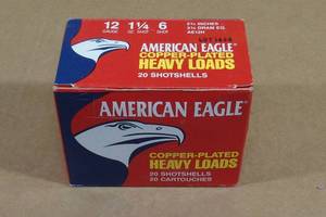 lot 197 image: 20 Federal American Eagle 12 Gauge 2-34 6 Shot Shotshells