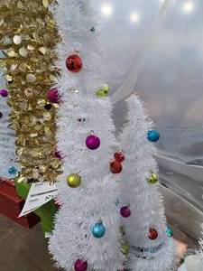 2 and 3 Tinsel Christmas Tree Set