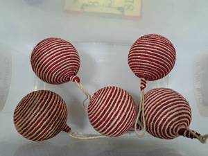 Lot of (5) 4 Decorative Ball Ornaments
