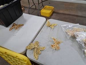 Lot of (10) Butterfly Ornaments