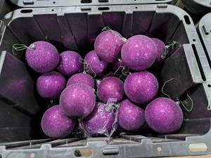Lot of (10) 3-34 Ball Ornaments