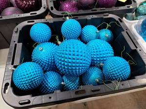 Lot of (10) Ball Ornaments