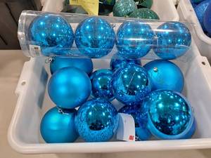 Lot of (14) Ball Ornaments