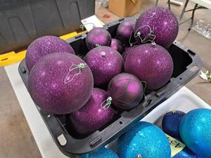 Lot of (10) Ball Ornaments