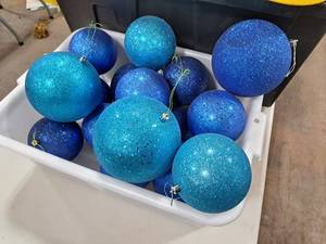 Lot of (8) Ball Ornaments