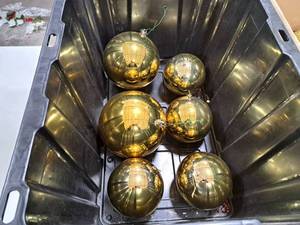 Lot of (6) Ball Ornaments