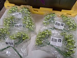 Lot of (240 - Five bags with 48 per bag) Vickerman Ornamental Ball Dcor