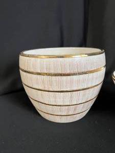 Two Piece GoldenCream Bowl Set