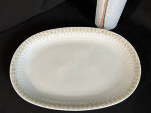 Vintage Retro German Platter and Boda Vase