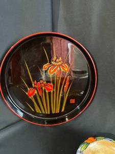 Orange Assorted Serving TrayBowl Lot