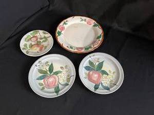 Red Wing Plates and St. Clement Peach Plate