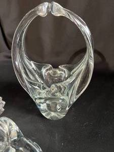 Cut Glass Candle Holder & Decor Lot