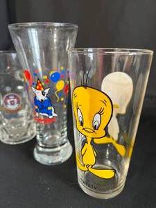 Liquor Glass Set Coors, Budlight, Neiman-Marcus, Tweety Bird and More
