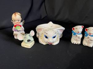 Vintage Animal and Figurine Decorations