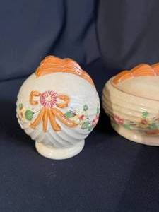 Vintage Salt and Pepper Shakers with Matching Bowl - Made in Japan