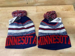lot 24 image: Lot of 2- Winter Hats (Twins Colors)