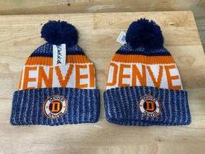lot 29 image: Lot of 2- Winter Hats (Broncos Colors)