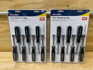 lot 31 image: ALLIED Lot of 2-  7 Pc. Nutdriver Sets
