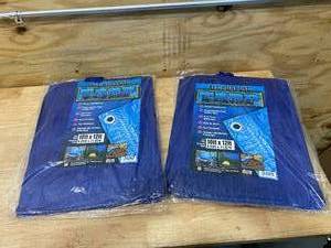 lot 34 image: Lot of 2- All Purpose Tarps (10 x 12)