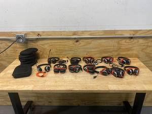 lot 67 image: JABRA Lot of 12- USB Headsets with Cases  1 Extra Case