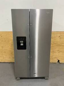 lot 14 image: WHIRLPOOL 24.5 cu. ft. Side by Side Refrigerator in Fingerprint Resistant Stainless Steel