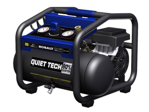 lot 9 image: KOBALT QUIET TECH 2-Gallon Single Stage Portable Corded Electric Hot Dog Air Compressor