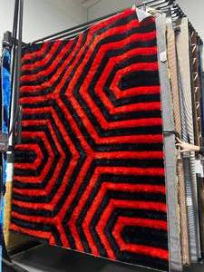 lot 10 image: DAHDOUL Memphis Collection 8 x 10 Area Rug (Red)