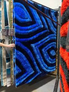 lot 17 image: DAHDOUL Memphis Collection 5 x 8 Area Rug (Dark Blue)
