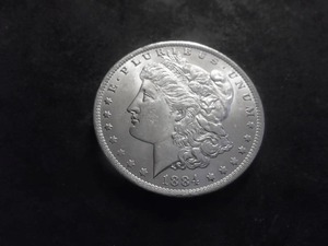 1884 O Morgan Silver Dollar