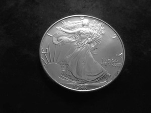 1993 Silver Eagle Dollar 1 Oz. 99.9 Fine Silver MS From UNC Roll