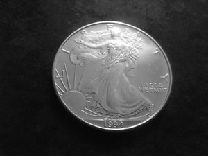 1994 Silver Eagle Dollar 1 Oz. 99.9 Fine Silver MS From UNC Roll