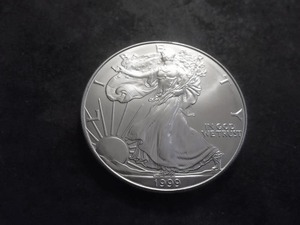 1999 Silver Eagle Dollar 1 Oz. 99.9 Fine Silver MS From UNC Roll