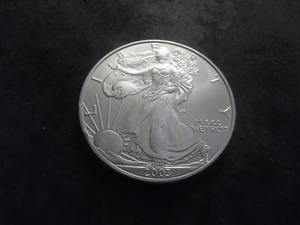 2003 Silver Eagle Dollar 1 Oz. 99.9 Fine Silver MS From UNC Roll